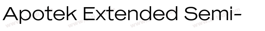 Apotek Extended Semi字体转换